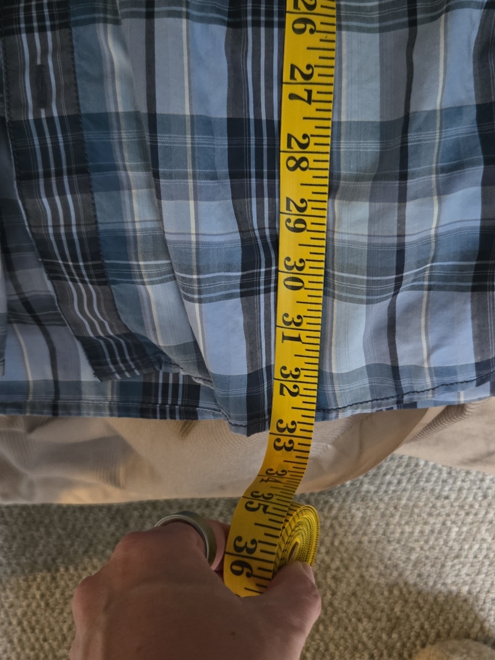 Tommy Bahama Blue and White Plaid Shirt 2xb (big) - Picture 7 of 7